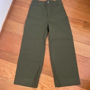 Maeve - The Colette Cropped Wide-Leg Pants